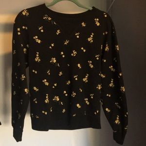 Cozy and casual floral sweatshirt